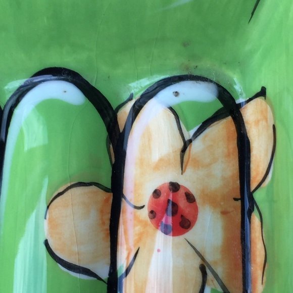 Clay Art Soap Dish Hawaiian Ocean Raft Floral Flower Tropical Beach House Decor - Picture 9 of 12